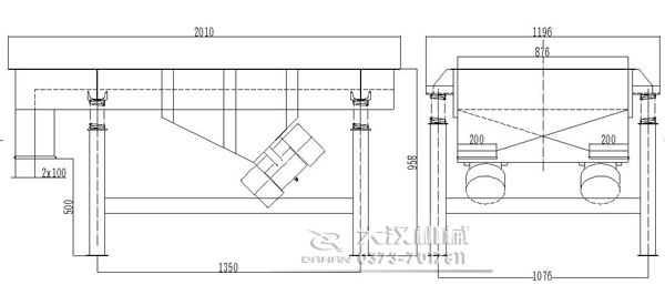 虫胶直線(xiàn)振动筛外形尺寸